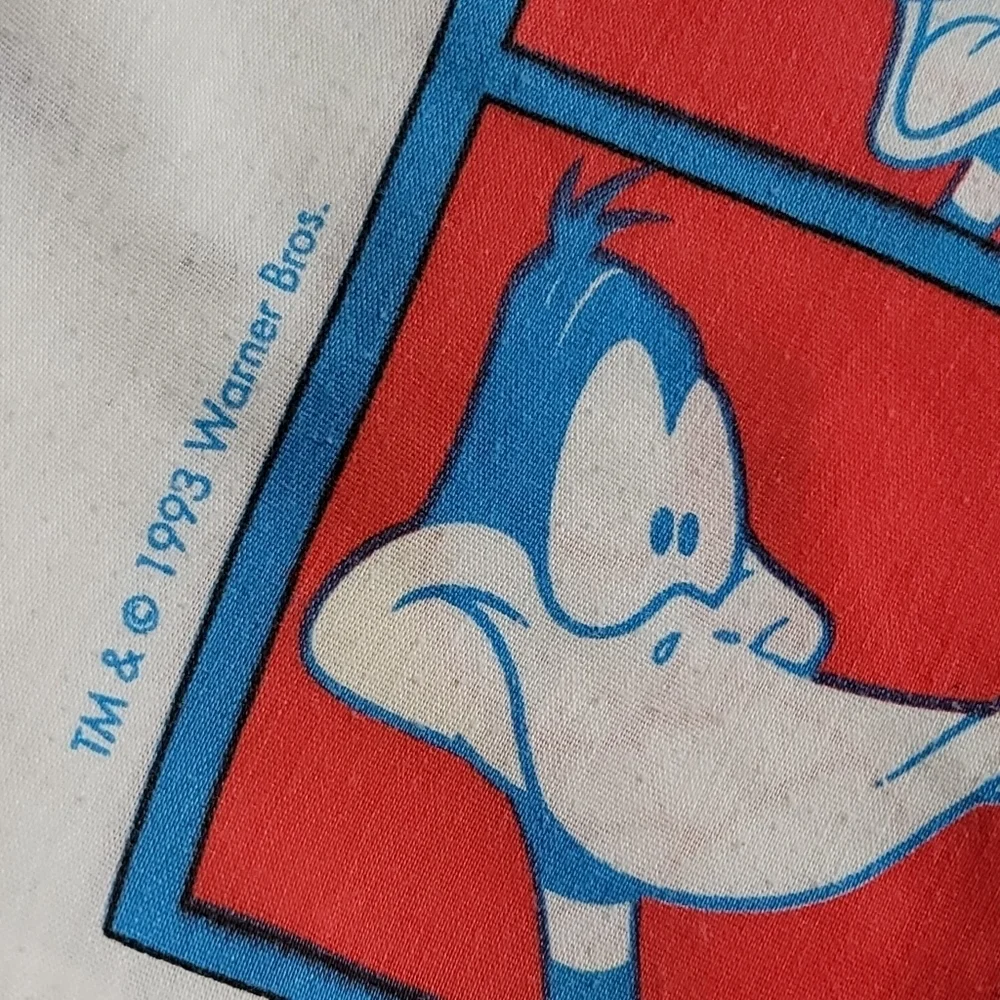 VTG Bibb Company 1993 Warner Bros. Looney Tunes Daffy Duck Bugs Bunny Pillowcase